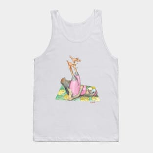 Dodo on a yoga mat mug sticker magnet mouse pad teeshirt apparel Tank Top